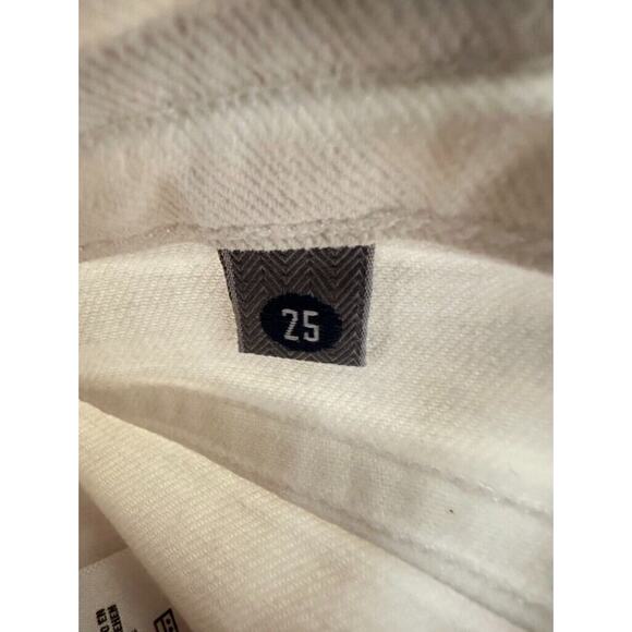 Citizens Of Humanity Jeans Womens 26 White Rocket Crop High Rise Skinny Zip - Picture 15 of 16